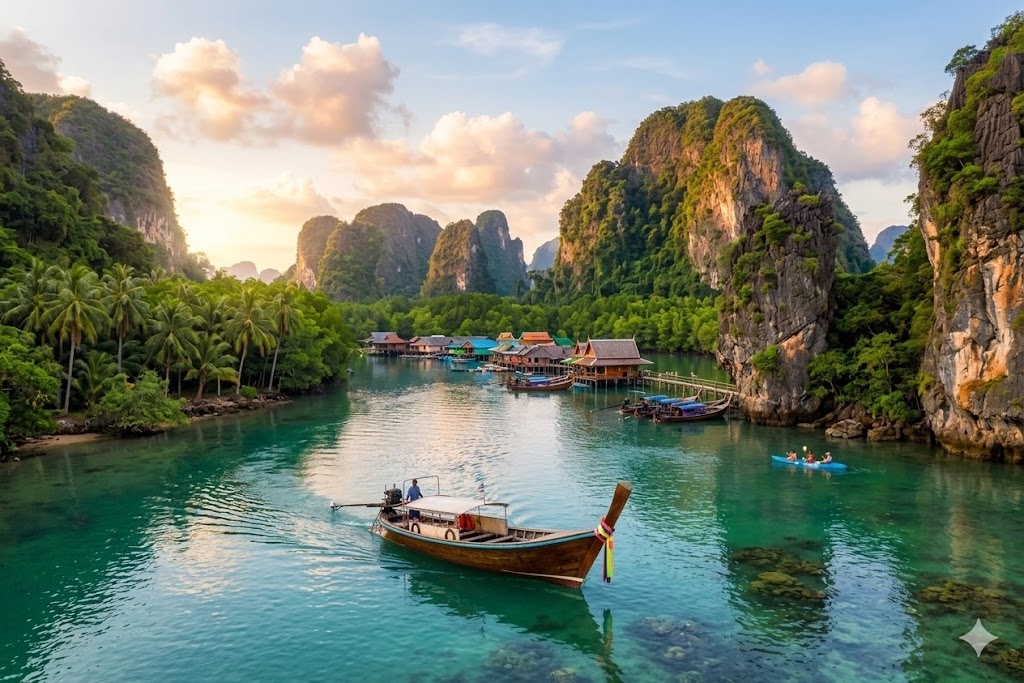 🌴🔥 بوكيت 6 ليالي | مغامرة تايلند بين الجزر والأنشطة الممتعة